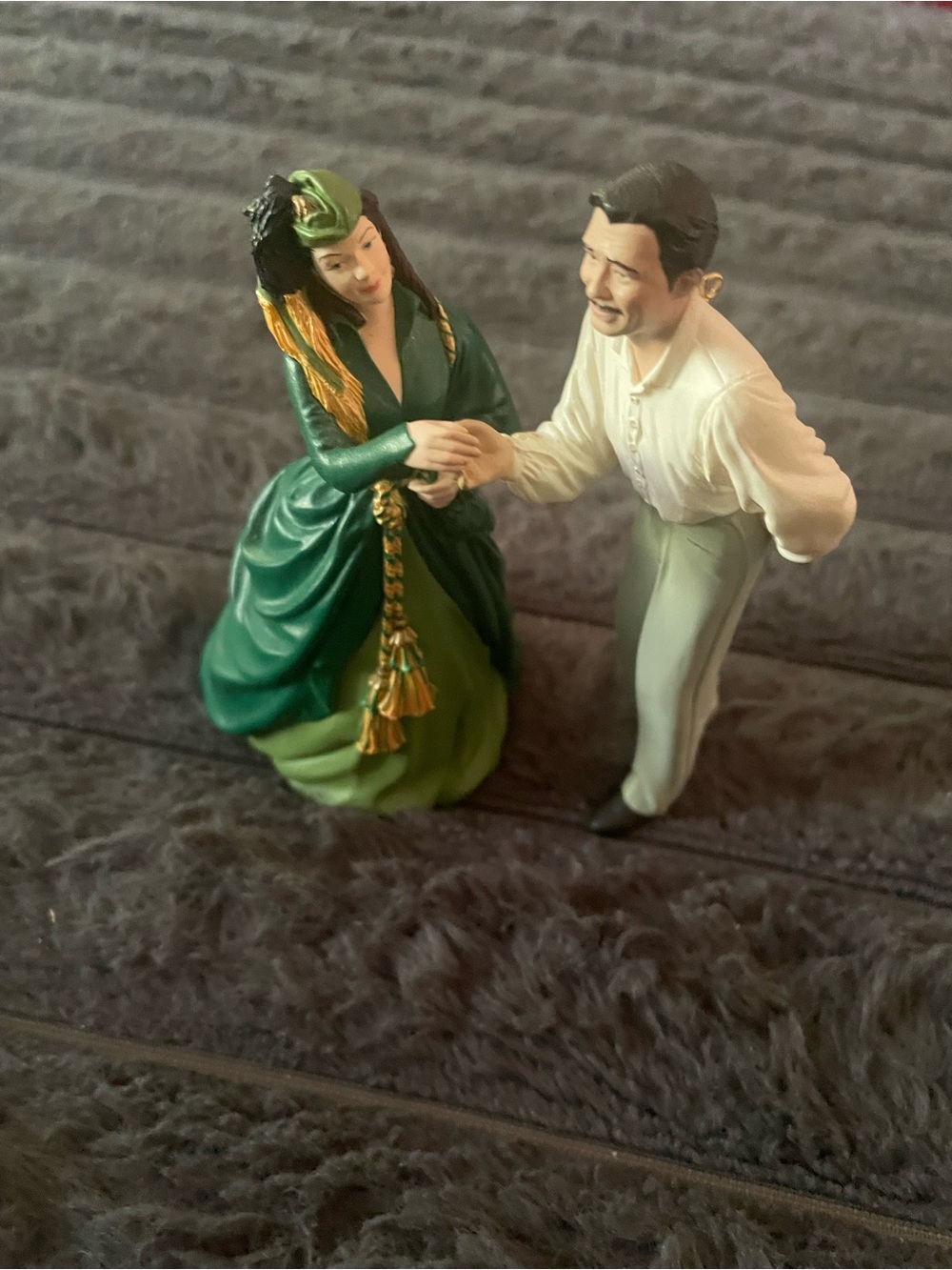 Gone With The Wind Vintage Hallmark Keepsake Ornaments Scarlet & Rhett Butler